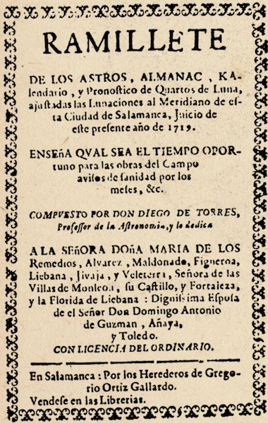 Almanaque 1718